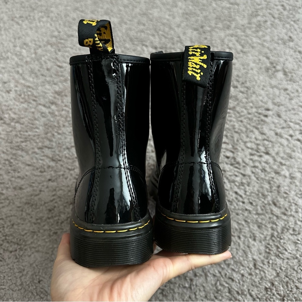 Dr. Martens Shoes Womens Size 5 Zavala Black Patent Leather Boots - Picture 8 of 10
